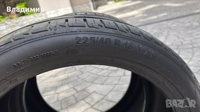 Летни гуми 225 40 18 Tyfoon DOT 2422, снимка 3 - Гуми и джанти - 51012814