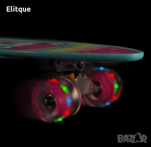 Портативен пени борд Action One ABEC-7,PU,Алуминий, Светещи гуми, снимка 11 - Други - 52866261