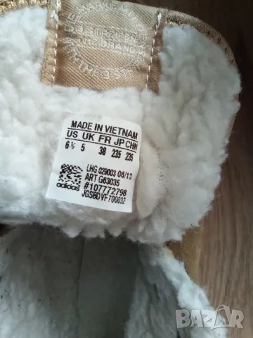 Топли зимни кецове Adidas UK 5, снимка 4 - Дамски боти - 48521708