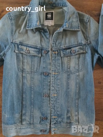 g-star - страхотно дънково яке  КАТО НОВО, снимка 3 - Якета - 26505417