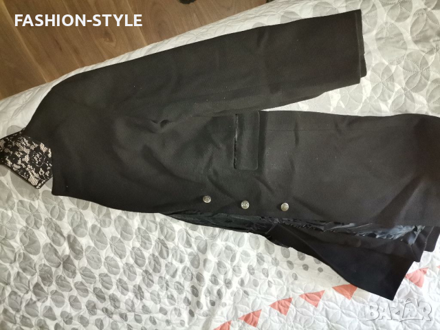 Марково черно палто, снимка 6 - Палта, манта - 36441222