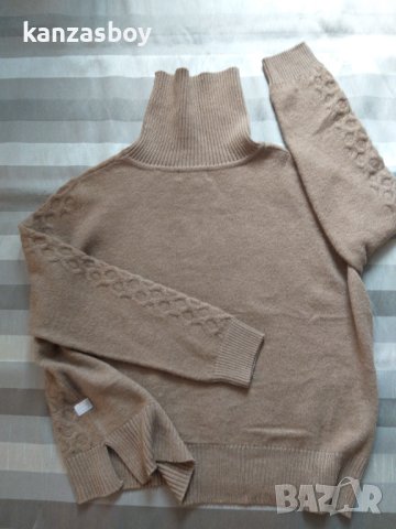 g-star cable turtle knit - страхотен дамски пуловер  КАТО НОВА, снимка 11 - Блузи с дълъг ръкав и пуловери - 43186570