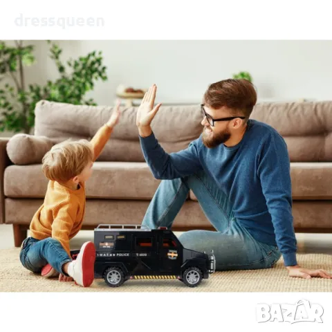 4609 Детска касичка "Полицейска кола" с пръстов отпечатък, ПИН код и мелодии, снимка 2 - Други - 48905979