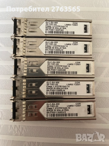 Продавам SFP-та Cisco, Gigastream, NeoPhotonics, снимка 2 - Мрежови адаптери - 51778164