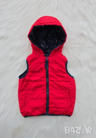 Детски елек с две лица 9-12 месеца, снимка 7 - Бебешки якета и елеци - 49702773