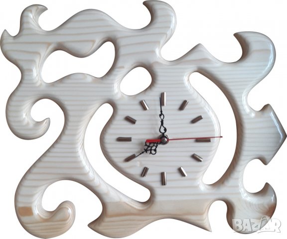 Стенни часовници, дървен стенен часовник, снимка 13 - Стенни часовници - 20415671