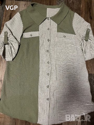 Дамска риза с къс ръкав