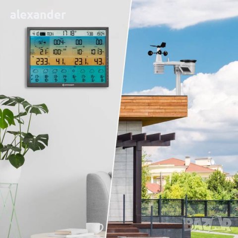 Метеорологична станция BRESSER 8-day 4CAST XL 7-in-1 Wi-Fi, снимка 8 - Друга електроника - 43749509