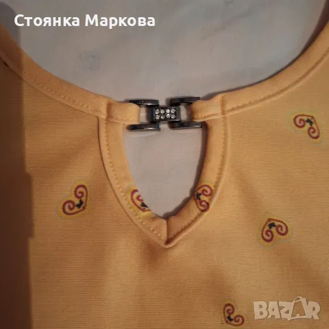 Нова жълта блузка, снимка 2 - Тениски - 47963578