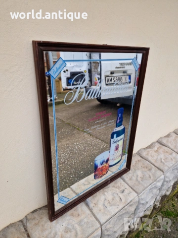Прекрасно антикварно рекламно огледало , снимка 6 - Антикварни и старинни предмети - 53210445