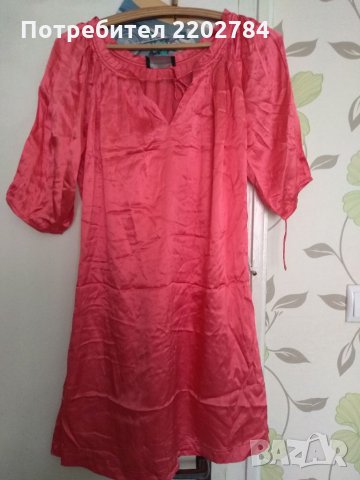 Естествена коприна рокля, нощница и халат, снимка 1