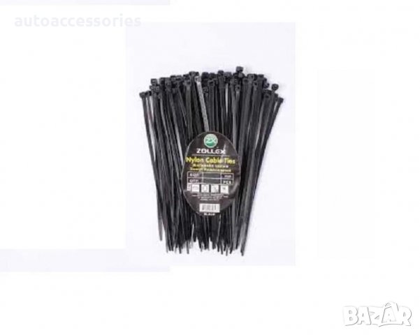 3100048395 Скоби за притягане Zollex Черни различни размери 100бр. в пакет, снимка 1