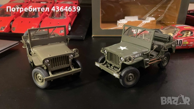 Willy's Jeep 1:18 Gate Autoart, UT Minichamps , снимка 8 - Колекции - 51937515
