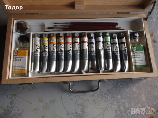 Комплект за рисуване куфар кутия боя четка Таленс Ван Гок, снимка 2 - Други - 39338389