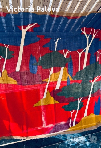 Колекционерски vintage шал GRÈS PARIS -рядък колекционерски екземпляр