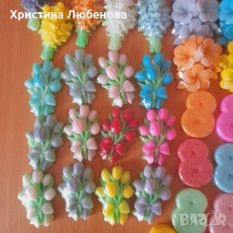 глицеринови букетчета , снимка 16 - Декорация за дома - 43901427