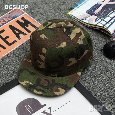 Хип - Хоп шапка - Зелен камуфлаж , снимка 3 - Шапки - 27398537
