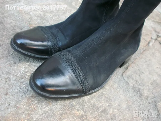 Дамски ботуши високи на ток - елегантни !, снимка 4 - Дамски ботуши - 48339025