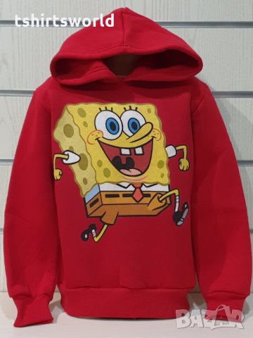 Нов детски суичър с дигитален печат Спондж боб, снимка 5 - Детски анцузи и суичери - 34832730