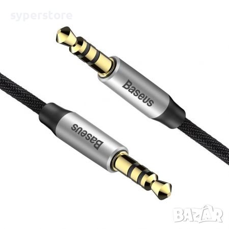 Кабел Стерео жак - стерео жак 3.5мм Baseus Yiven M30 CAM30-AS1 0.5м Черна оплетка AUX cable, снимка 2 - Кабели и адаптери - 38547726