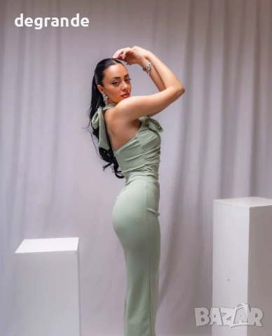 Уникална елегантна рокля в три цвята, снимка 4 - Рокли - 50899936