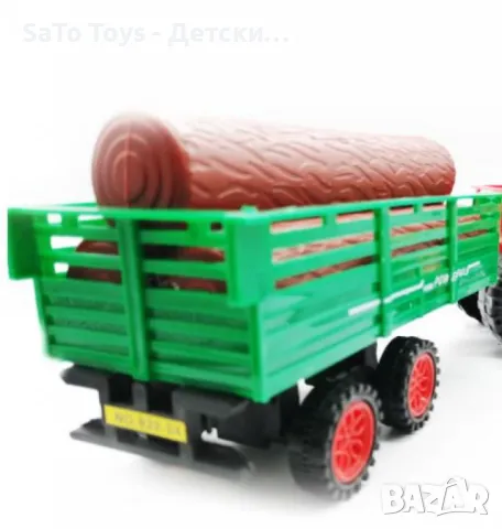 Голям детски трактор с ремарке, снимка 2 - Коли, камиони, мотори, писти - 50020463