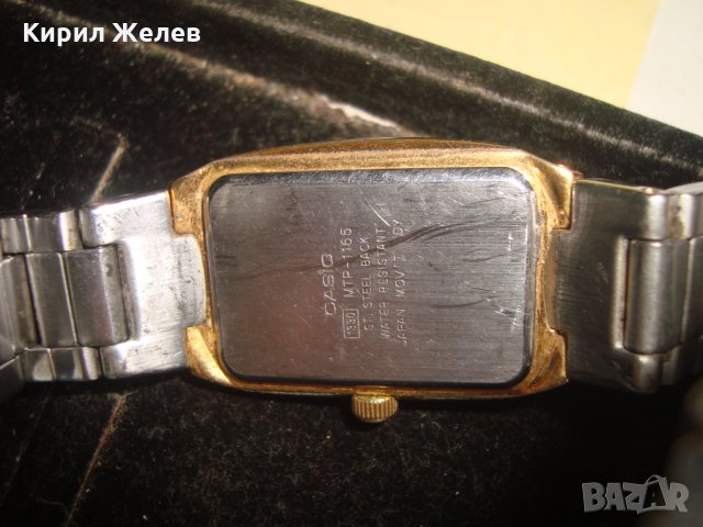 CASIO ОРИГИНАЛЕН ПОЗЛАТЕН ЯПОНСКИ ЧАСОВНИК РАБОТЕЩ с ОРИГИНАЛНАТА ВЕРИЖКА КАСИО и ЛУКС КУТИЯ 22351, снимка 15 - Мъжки - 32912112
