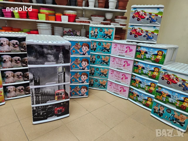 Нов Детски шкаф подходящ за учебници! Пластмасов шкаф за детска стая. За ученици, снимка 4 - Мебели за детската стая - 26391403