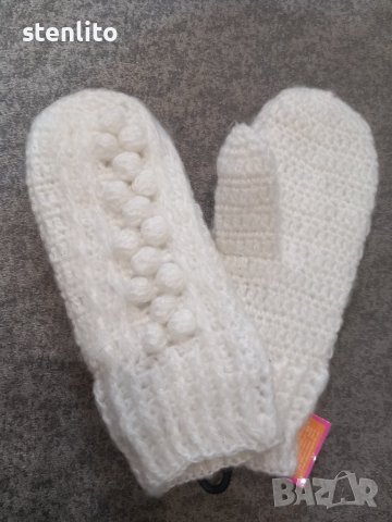 Плетени ръкавици с един пръст, снимка 5 - Шапки, шалове и ръкавици - 43997543