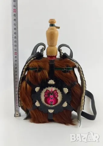 Дървена бъклица, облечена в кожа, снимка 5 - Други - 50208412