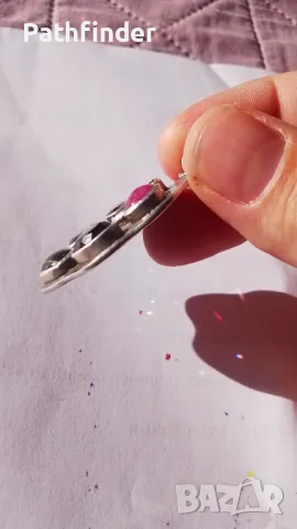 Дизайнерска висулка с ценни камъни уникат, снимка 4 - Колиета, медальони, синджири - 47796104