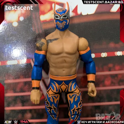 Екшън фигура WWE Sin Cara Син Кара Basic Series Dark Blue Lucha играчка, снимка 1 - Колекции - 48363374