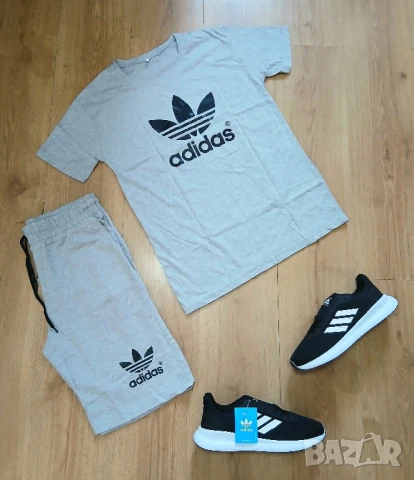 Сте -мъжки екип и маратонки Adidas , снимка 1