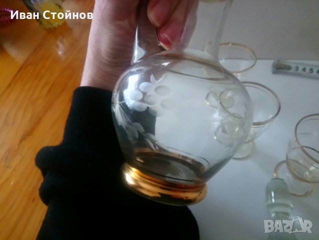 Стар стъклен сервиз, снимка 7 - Антикварни и старинни предмети - 32451206