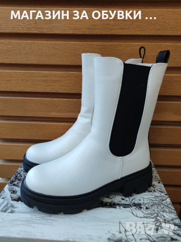 ДАМСКИ БОТИ тип "ЧЕЛСИ"- код:8007, снимка 6 - Дамски боти - 44081974