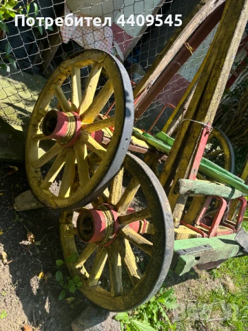Каруца две оси - за декорация, снимка 5 - Градински мебели, декорация  - 50702701