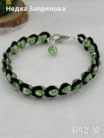 Гривна Стил Ръчно изработена Естествени камъни или стъклени Изработка по поръчка , снимка 10 - Гривни - 52713646