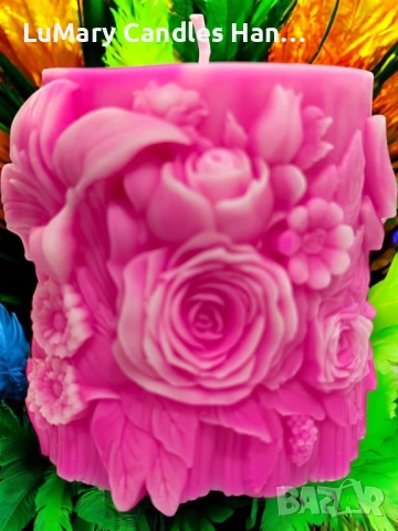 Свещ “ Розова магия”