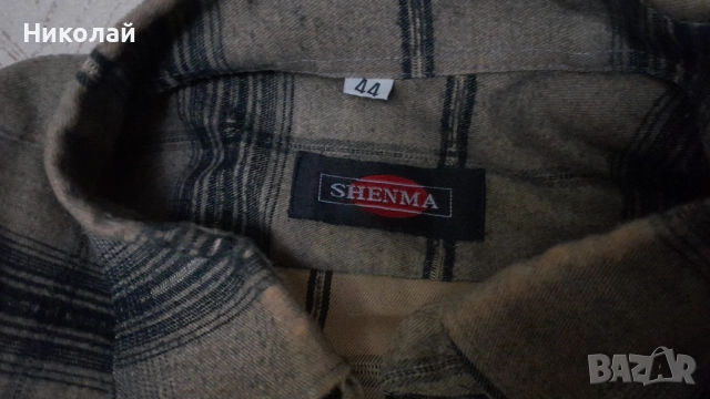 Карирана мъжка риза Shenma, снимка 3 - Ризи - 52589630