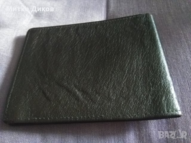 Портфейл тъмно кафяв от соца нов 130х100мм, снимка 2 - Портфейли, портмонета - 32981053