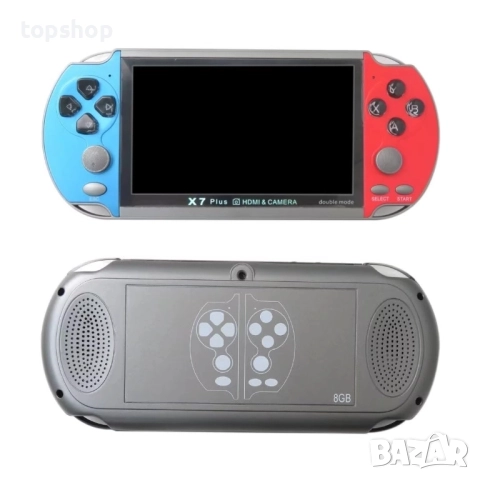 2025 Обновена X7 Plus ръчна игрова конзола с 5.1-инчов екран 8G вградена 10 000 игри, класическа ..., снимка 2 - Nintendo конзоли - 51637831
