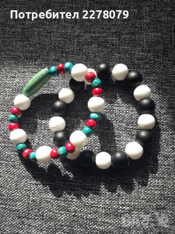 Гривни от различни камъни - ръчна изработка, снимка 2 - Гривни - 44925022