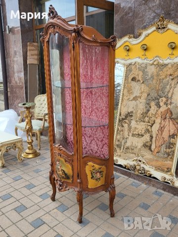 Италианска барокова витрина 019, снимка 2 - Секции и витрини - 43200796
