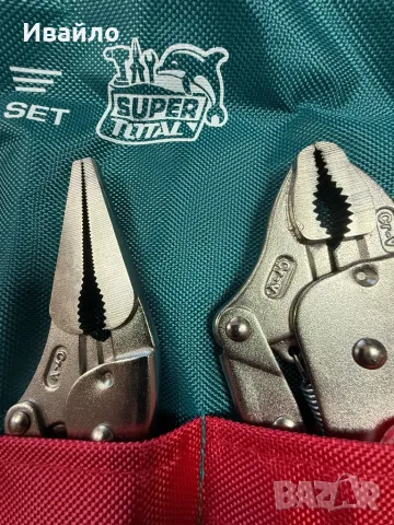 Комплект клещи Total 7 части, снимка 4 - Клещи - 47625689