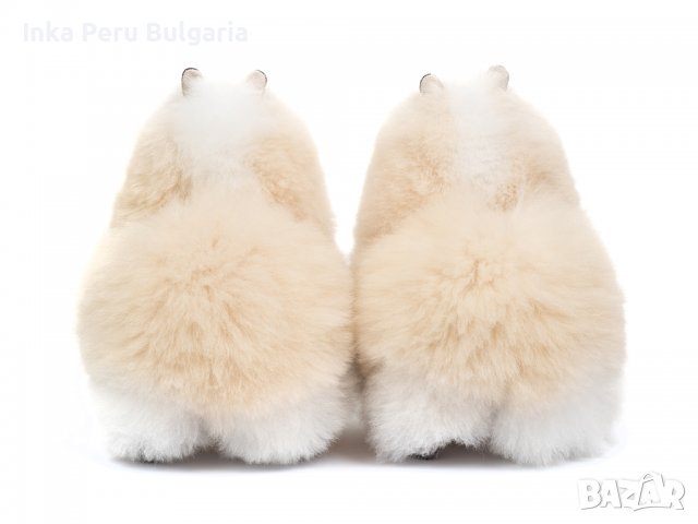  Усмихната алпака – голяма, 32 см, Vanilla Swirl, снимка 4 - Плюшени играчки - 37129554