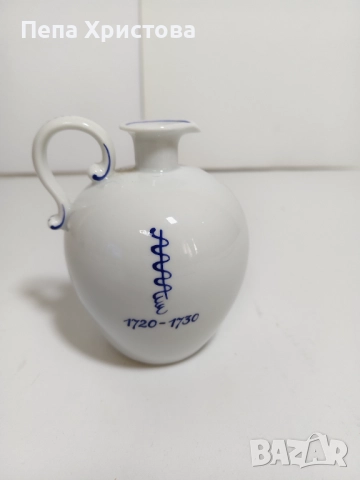 Колекционерски комплект за ликьор от немски порцелан Meissen , снимка 15 - Сервизи - 52596017