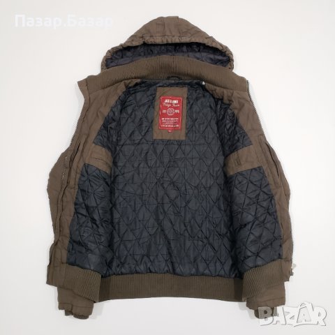 JACK & JONES Зимно Яке Джобове Сваляща Качулка (M), снимка 4 - Якета - 42992059