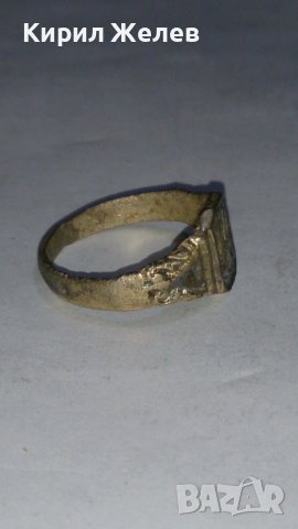 Старинен пръстен сачан над стогодишен с БУКВА Ю - 59571, снимка 6 - Антикварни и старинни предмети - 28986818