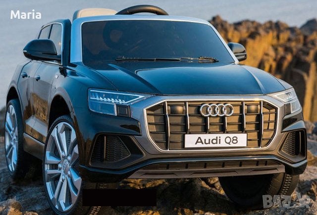 Акумулаторен джип Audi Q8 с меки гуми, снимка 3 - Детски велосипеди, триколки и коли - 38691703