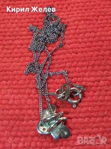 НЕЖНО СРЕБЪРНО КОЛИЕ с ФИГУРАЛЕН СРЕБЪРЕН МЕДАЛЬОН ПЧЕЛА СРЕБРО 925 с БЯЛА ПОЗЛАТА и ЦИРКОНИ 33875, снимка 12 - Колиета, медальони, синджири - 46448066